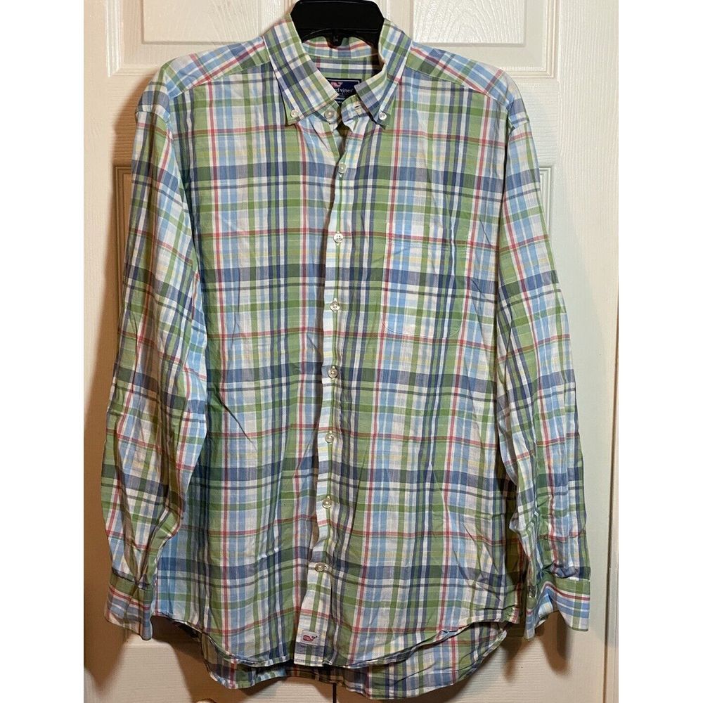 Men's Vineyard Vines by Shep‎ & Ian long sleeve shirt.  Classic fit Murray Sz L - Picture 2 of 4